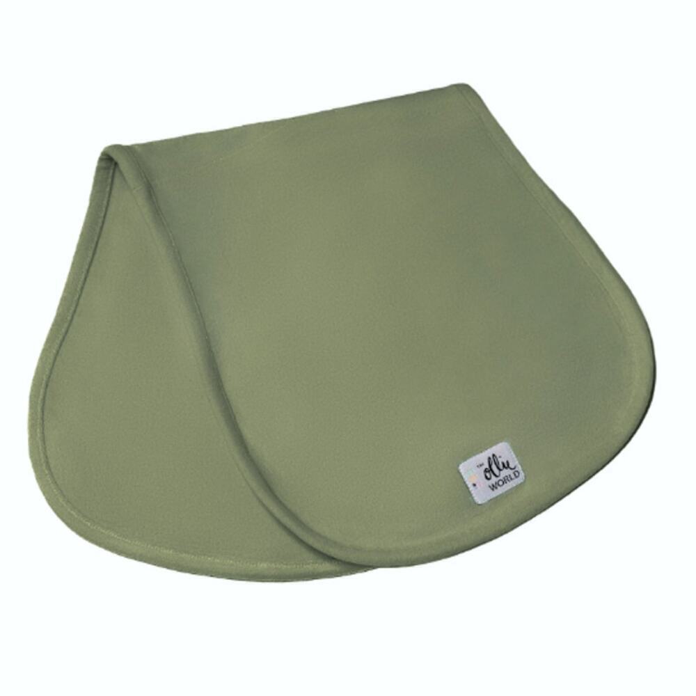 The Ollie World Baby Olive Green Burp Cloth